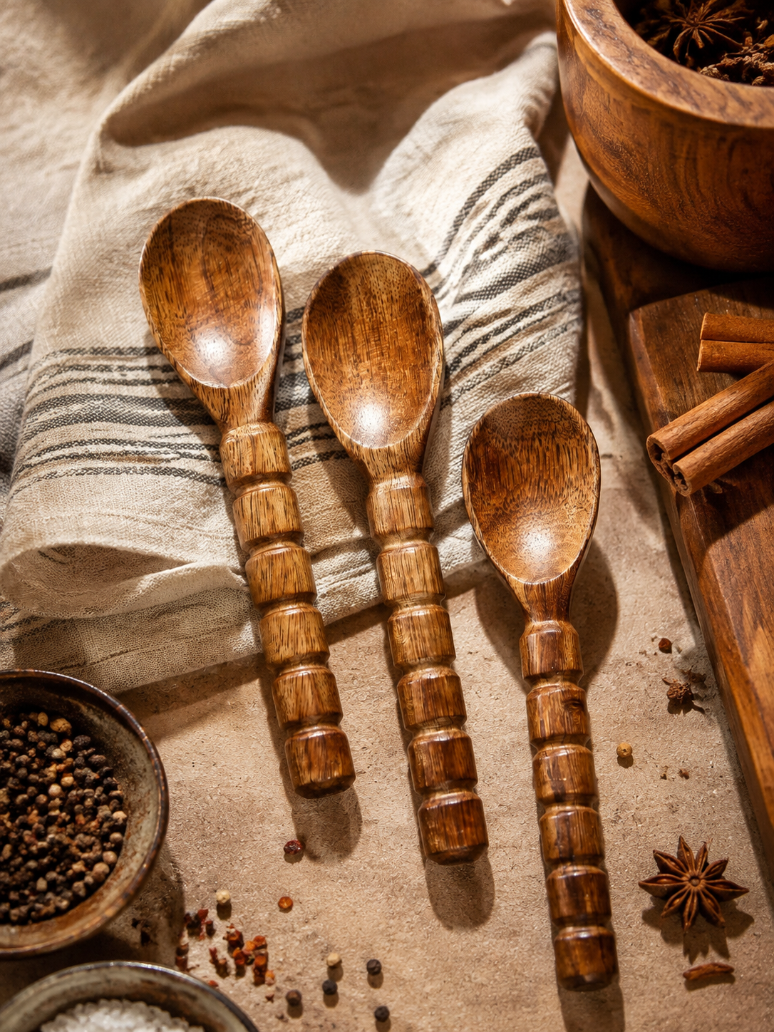 Wooden Spoons - Set of 5