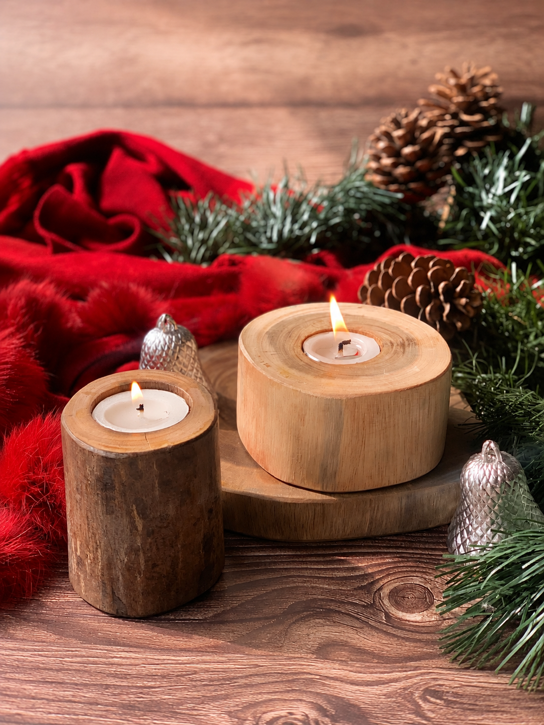 Wooden Candle Stands