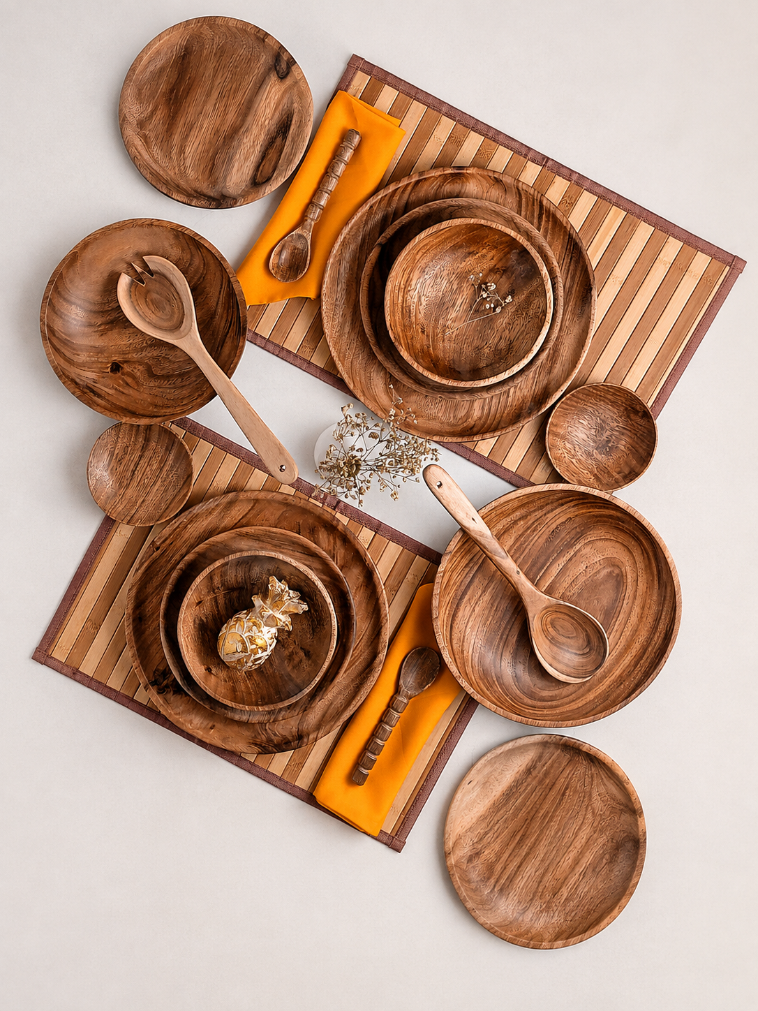 Wooden Dinner Set