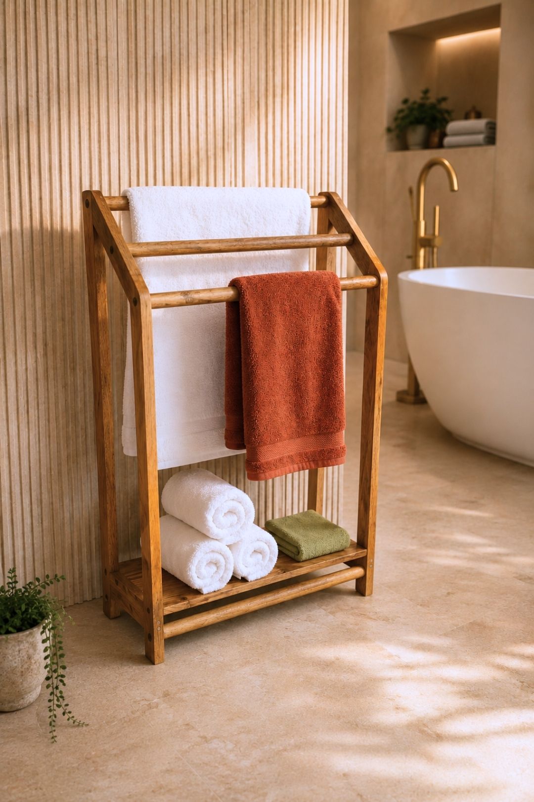 Perch Towel Stand, view 3