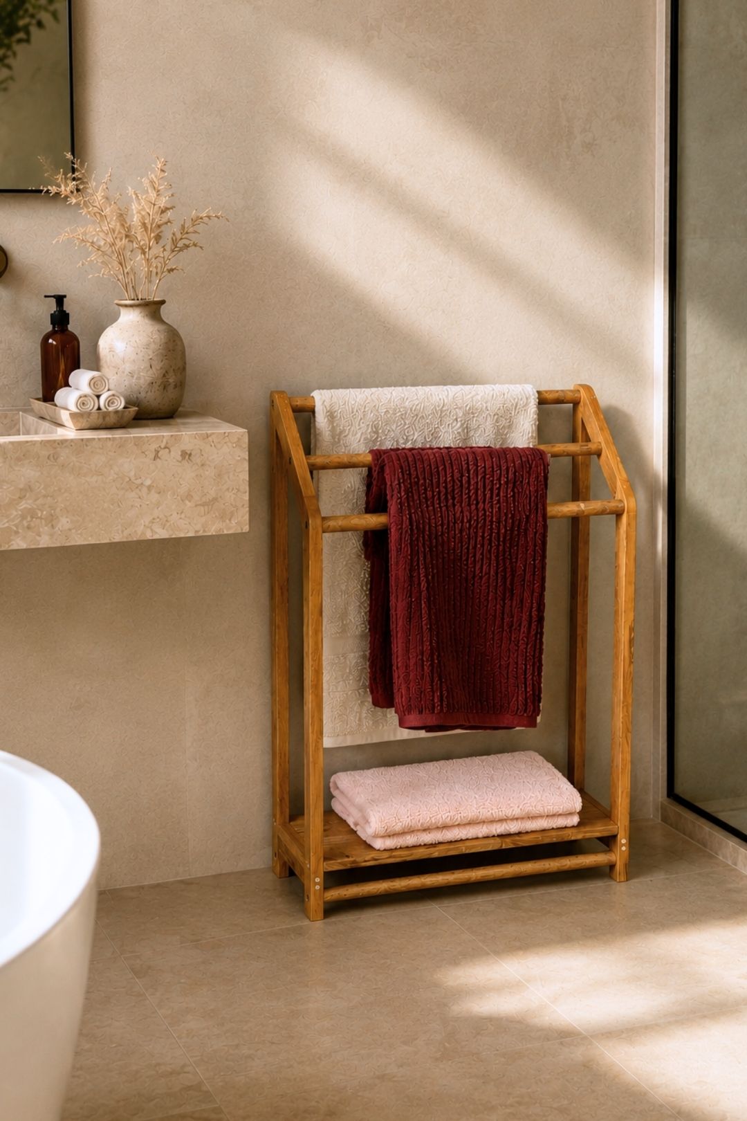 Perch Towel Stand