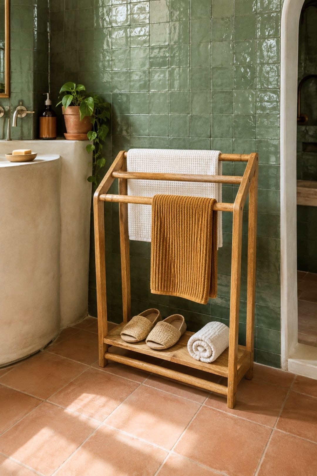 Perch Towel Stand, view 2