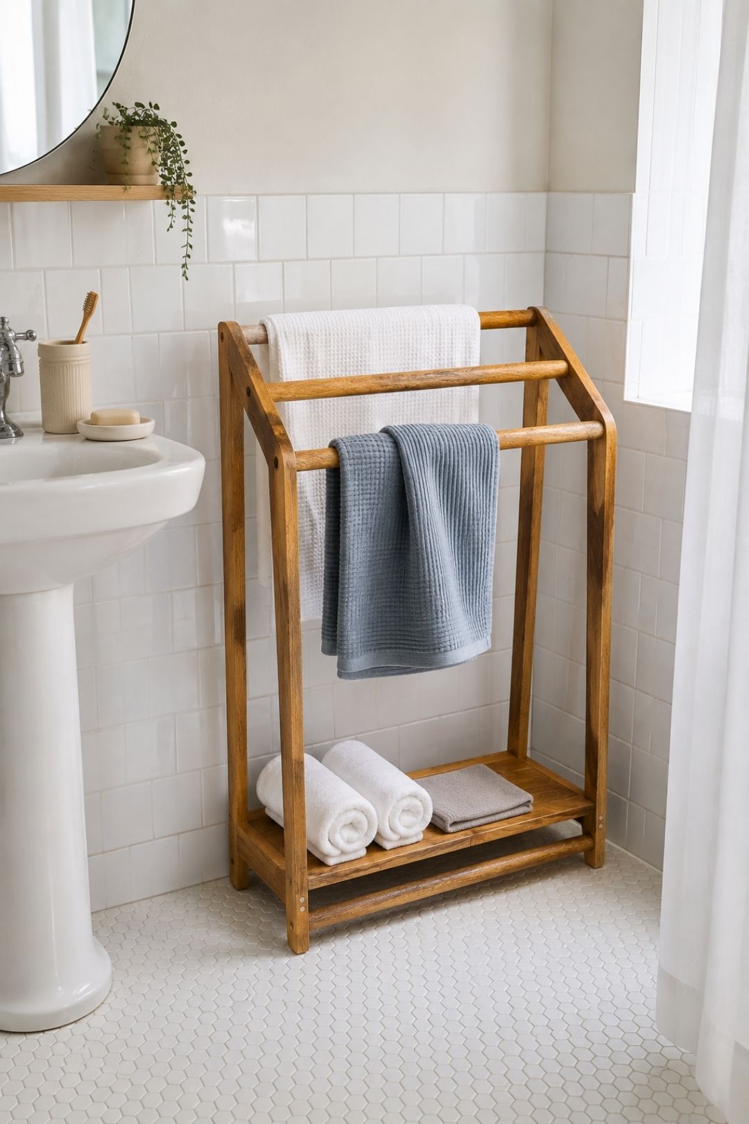 Perch Towel Stand, view 4